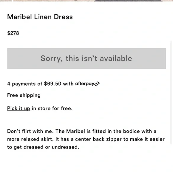 NWT Maribel Linen Dress in White - Picture 12 of 12